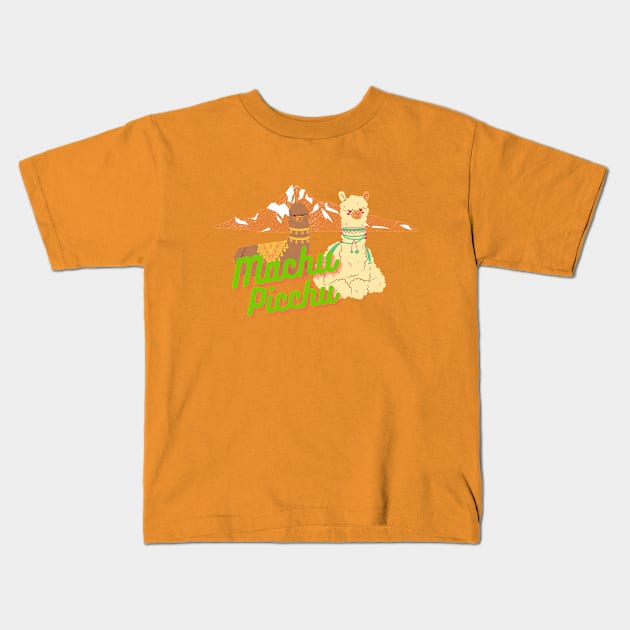 Machu Picchu - Peru Kids T-Shirt by DW Arts Design